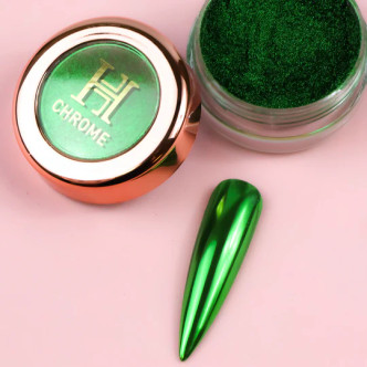 Honey Nail Secret Mirror Chrome #3 Green - 10g Jar 