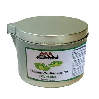Pyramid Massage Candle 6oz Jar, Peppermint 