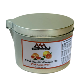 Pyramid Massage Candle 6oz Jar, Pink Grapefruit 
