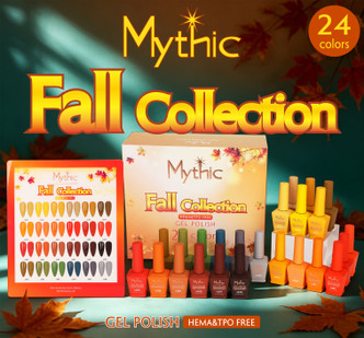 Mythic Fall Gel Collection – 24 Colors + Color Chart