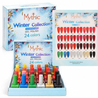 Mythic Winter Gel Collection – 24 Colors + Color Chart
