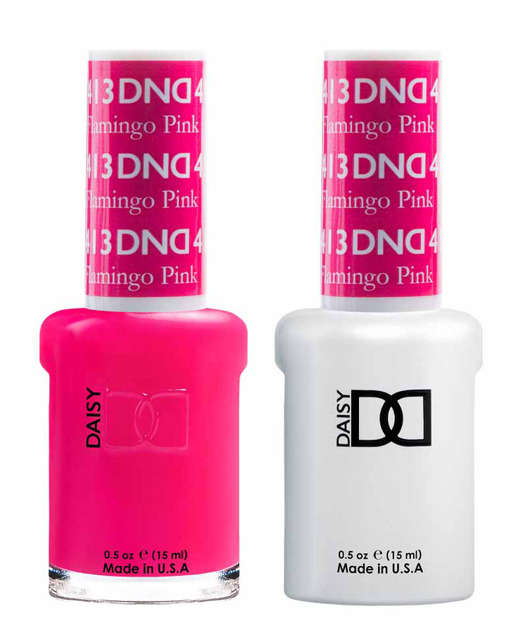 DND Matching Duo .5oz, #413 FLAMINGO PINK