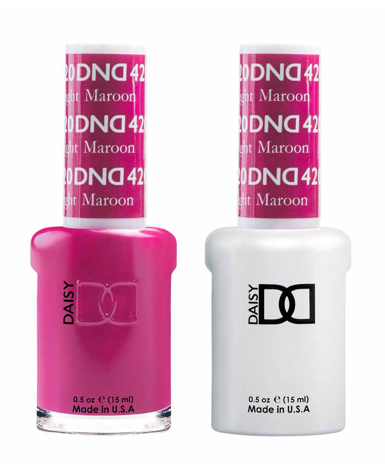 DND Matching Duo .5oz, #420 BRIGHT MAROON