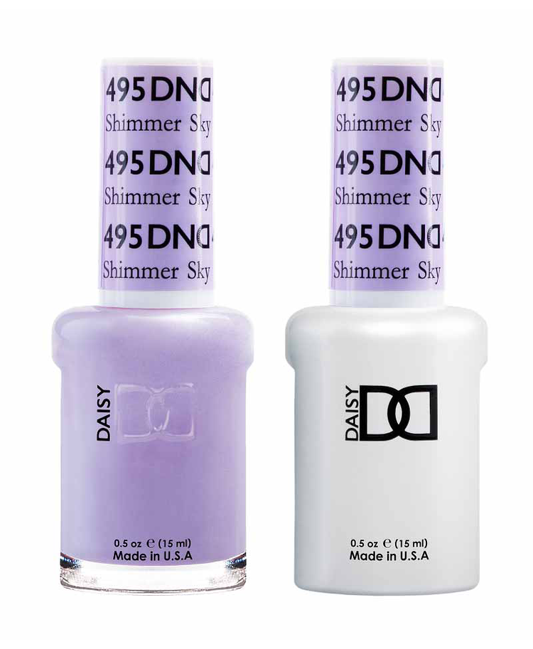 DND Matching Duo .5oz, #495 SHIMMER SKY