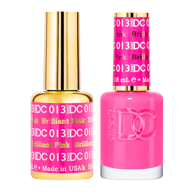 DND DC Matching Duo .5oz, #013 BRILLIANT PINK