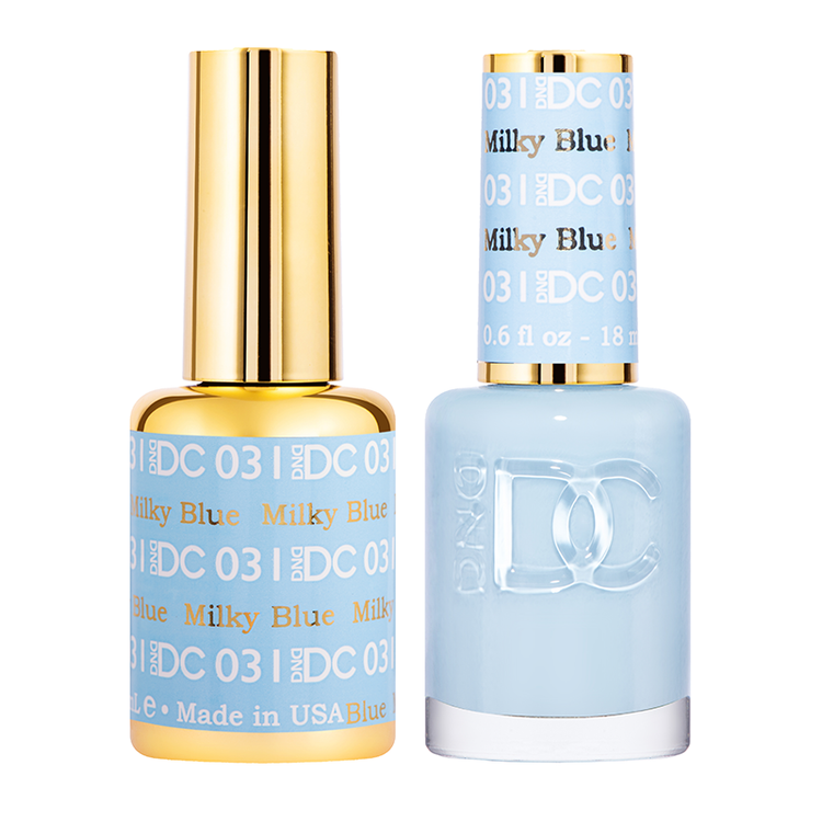 DND DC Matching Duo .5oz, #031 MILKY BLUE