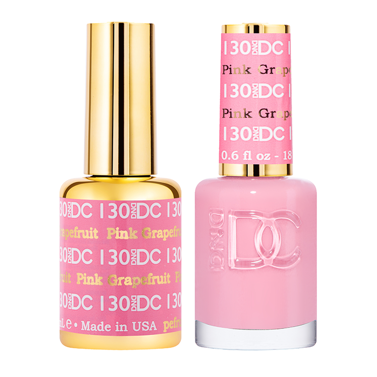 DND DC Matching Duo .5oz, #130 PINK GRAPEFRUIT