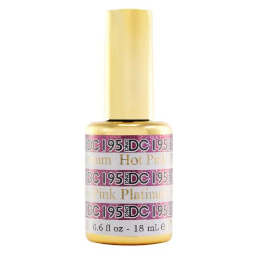 DND DC Platinum Gel .5oz, #195 Hot Pink
