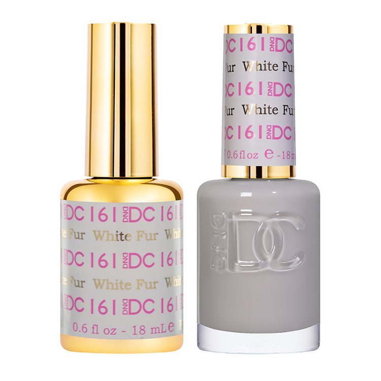 DND DC Matching Duo .5oz, #161 WHITE FUR