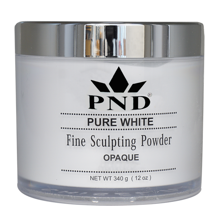 PND Pink & White Acrylic Powder 12oz, Pure White