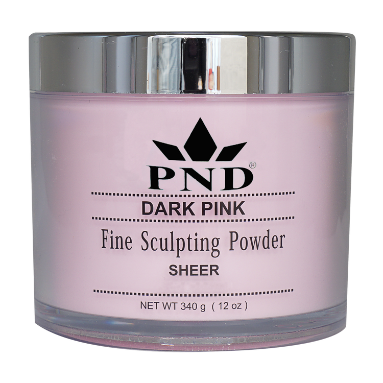 PND Pink & White Acrylic Powder 12oz, Dark Pink