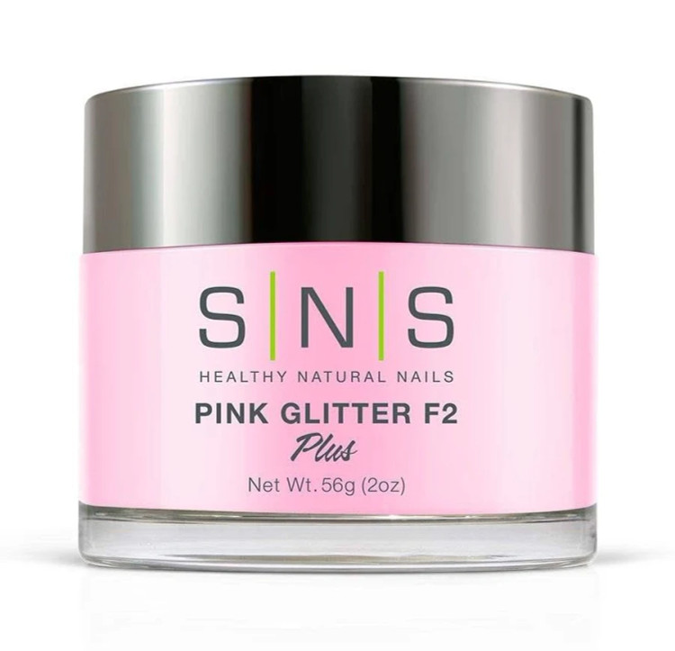 SNS Pink Glitter F2 Dip Powder 4oz