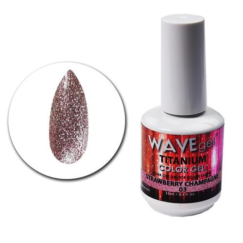 WaveGel Titanium Gel .5oz, #3 Strawberry Champagne