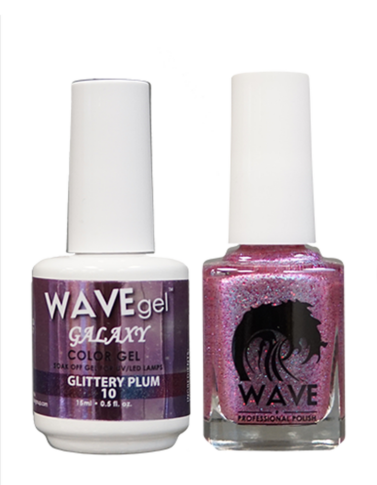 Wave 0.5OZ GALAXY DUO #10 Glittery Plum - 20827