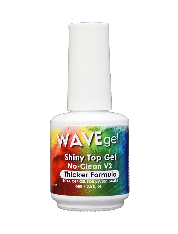 WaveGel Shiny No-Clean Top Coat Gel .5oz