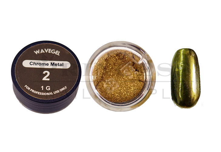 WaveGel Chrome Metal Powder 1g, #02 Gold
