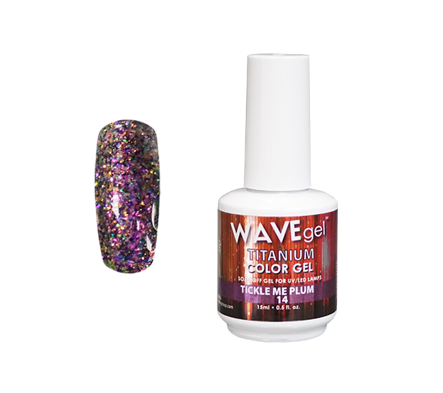 WaveGel Titanium Gel .5oz, #14 Tickle Me Plum