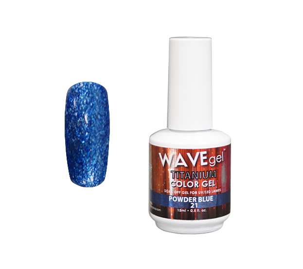 WaveGel Titanium Gel .5oz, #21 Powder Blue