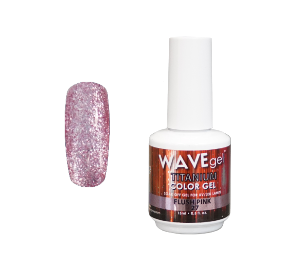 WaveGel Titanium Gel .5oz, #27 Flush Pink