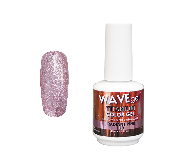 WaveGel Titanium Gel .5oz, #29 Radiant Pink