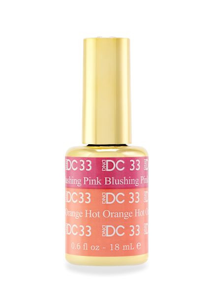 DND DC Mood .5oz, #33 Blushing Pink Hot Orange