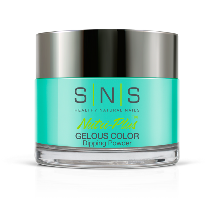 SNS Gelous Dip Powder 1.5oz, LG12 Neon Tetra - Glow