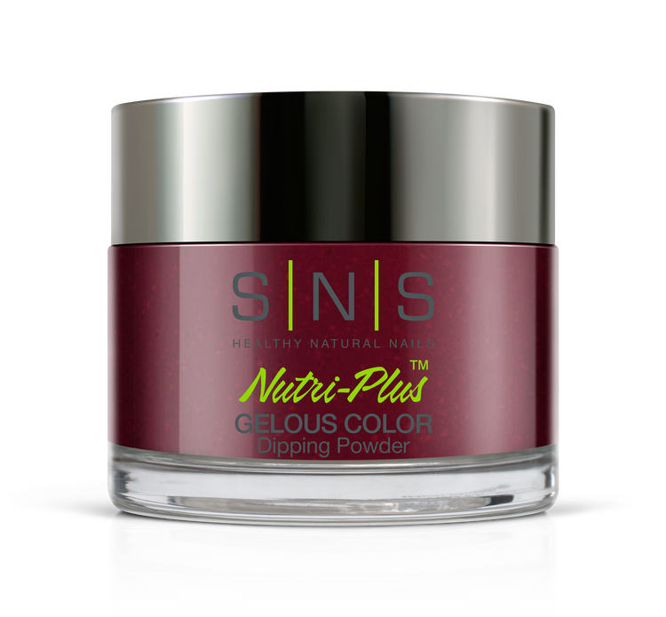 SNS Gelous Dip Powder 1.5oz, IS24 Paint It Plum