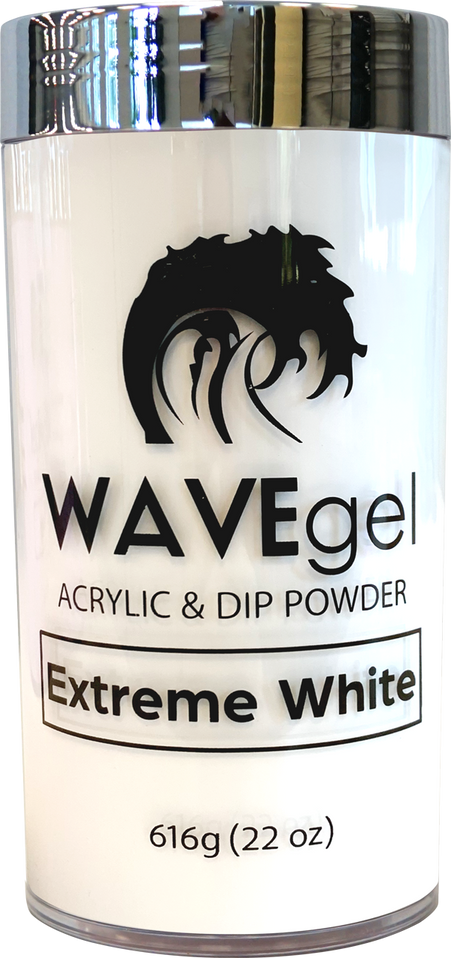 WaveGel Dip & Acrylic Powder 22oz, Extreme White