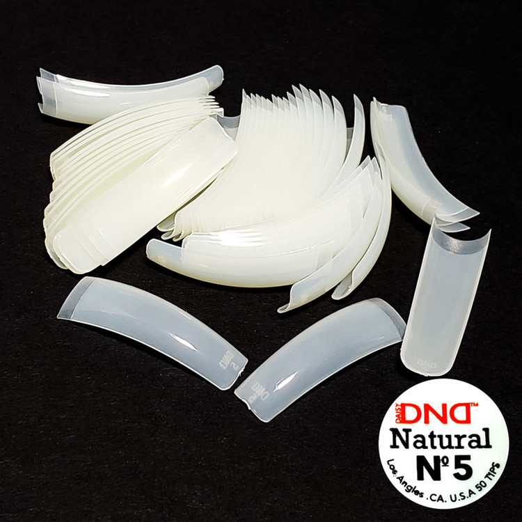 DND Natural Tip Big Bag 100 Bags x 50pc (Sizes #01 - #10) - Buy 1 Bag Get 1 Free Tip Box