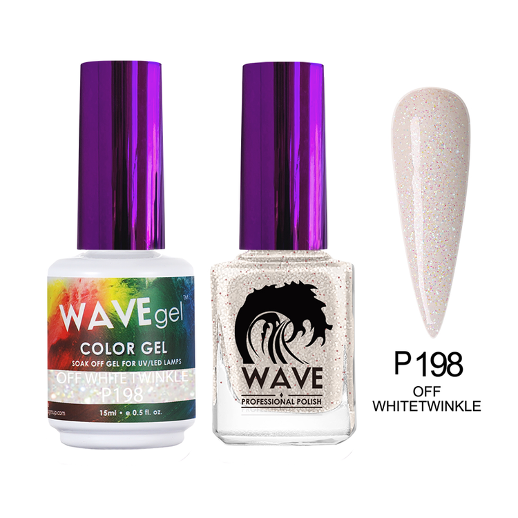Wave 0.5OZ Simplicity Duo #198 Off White Twinkle - 22698