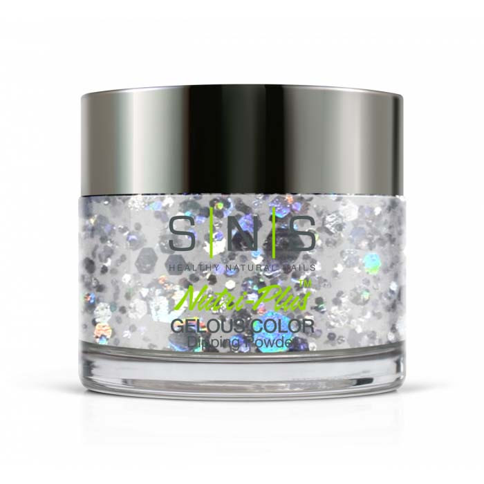 SNS Gelous Dip Powder 1.5oz, SG20 Silver Pagoda