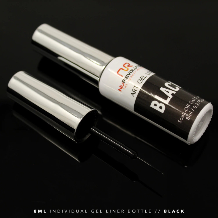 Nurevolution Art Gel Liner 8ml Solid - Black