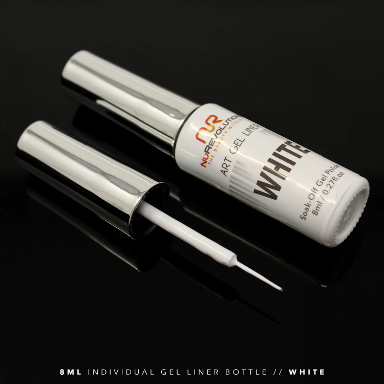 Nurevolution Art Gel Liner 8ml Solid - White