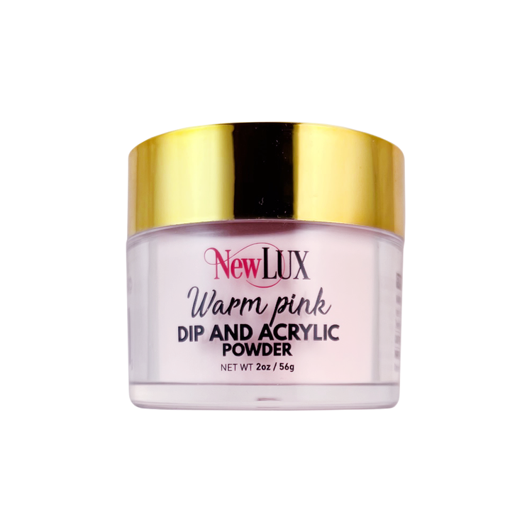 NewLUX Pink & White Powder 2oz, Warm Pink