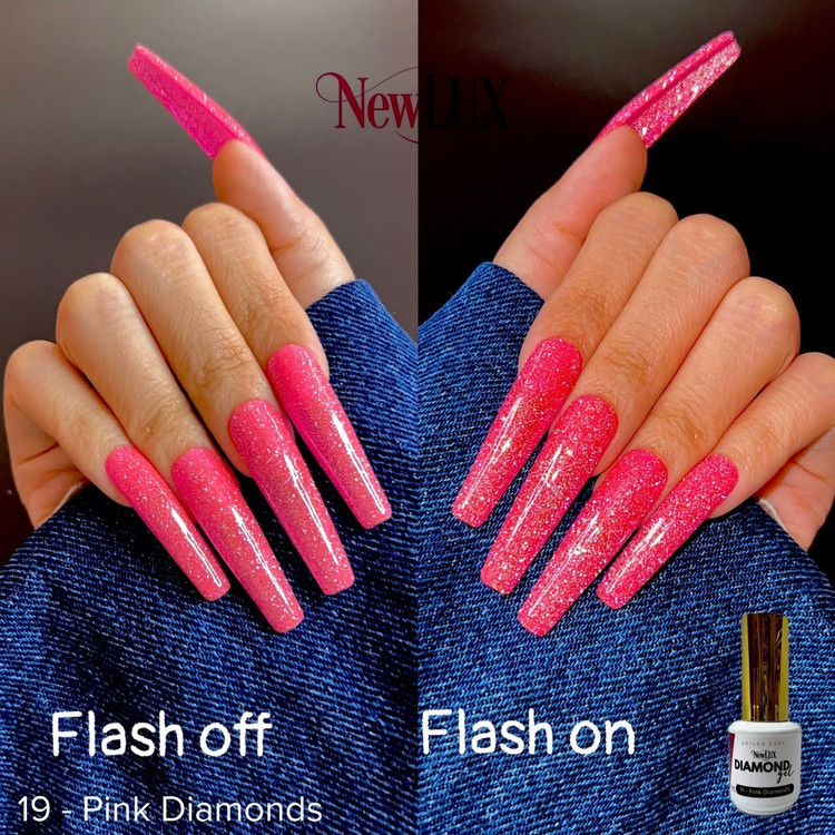 NewLUX Diamond Gel .5oz - #19 Pink Diamonds 