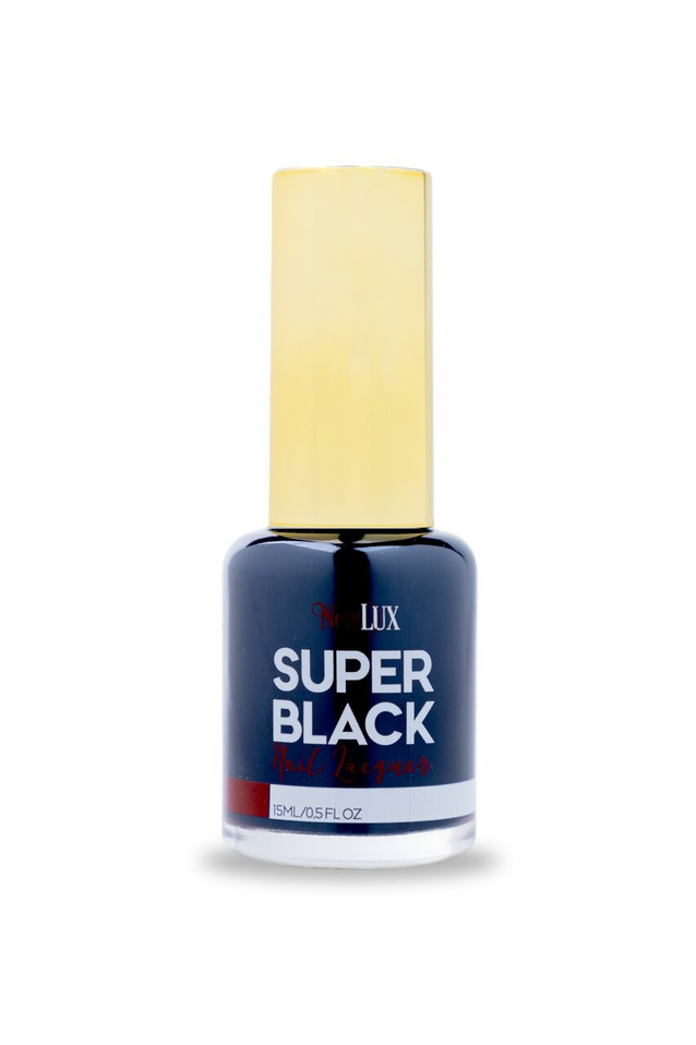 NewLUX Dip Liquid .5oz -  Super Black Nail Lacquer 