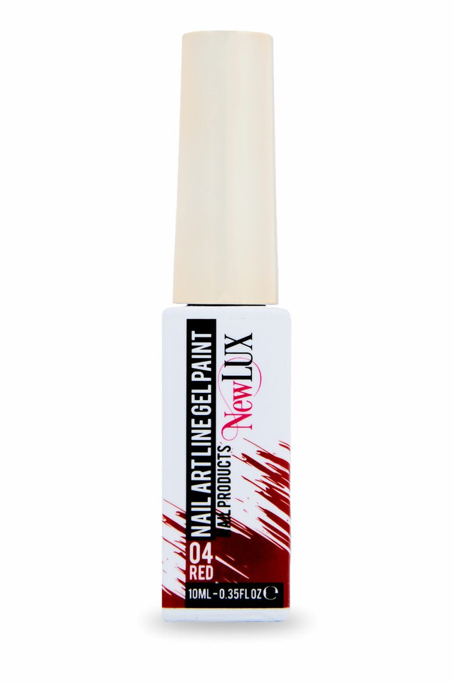 NewLUX Nail Art Line Gel Paint - 04 Red
