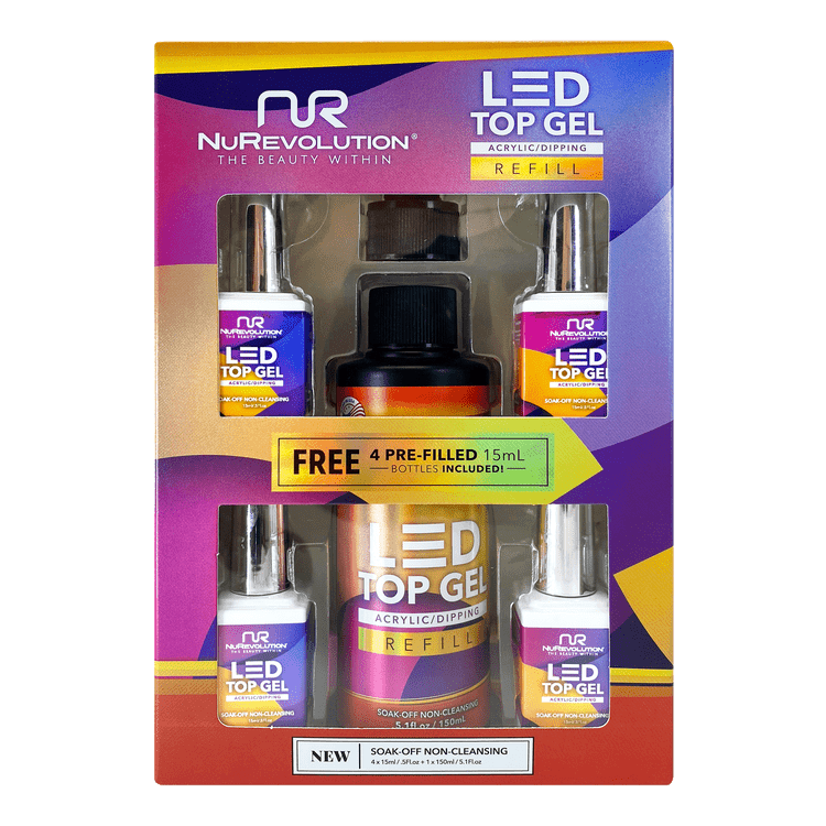 Nurevolution LED Top Gel Refill Kit 5oz