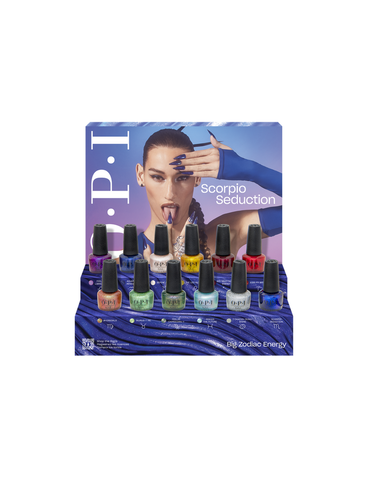 OPI Nail Lacquer Big Zodiac Energy Fall '23 Chipboard Display 12pcs 