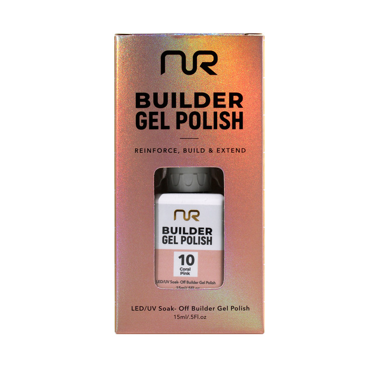 Nurevolution Builder Gel Polish .5oz - 10 Coral Pink
