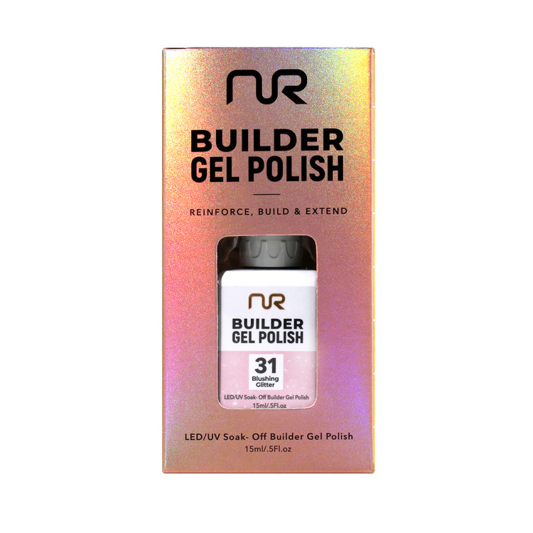Nurevolution Builder Gel Polish .5oz - 31 Blushing Glitter