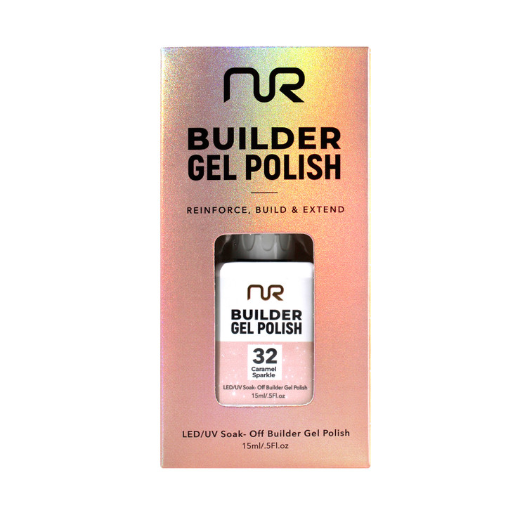 Nurevolution Builder Gel Polish .5oz - 32 Caramel Sparkle