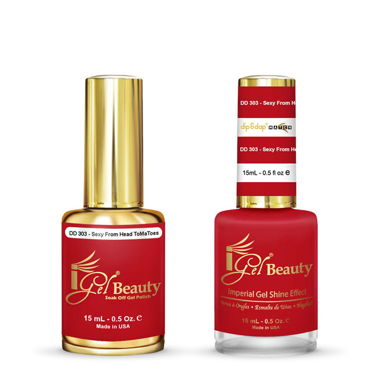 iGel Dip & Dap Duo - DD303 Sexy From Head...Tomatoes