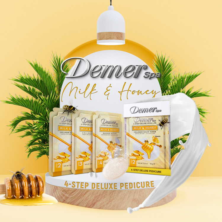 Demer 4-Step Pedicure Case/60, Milk & Honey