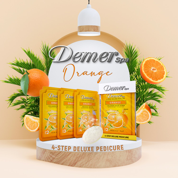 Demer 4-Step Pedicure Case/60, Orange