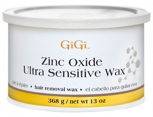 GiGi Wax 13oz - Zinc Oxide Ultra Sensitive Wax - Prepacked Case/24