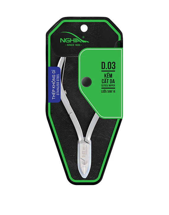 Nghia Cuticle Nipper - D-03 (Stainless Steel, lap joint) 