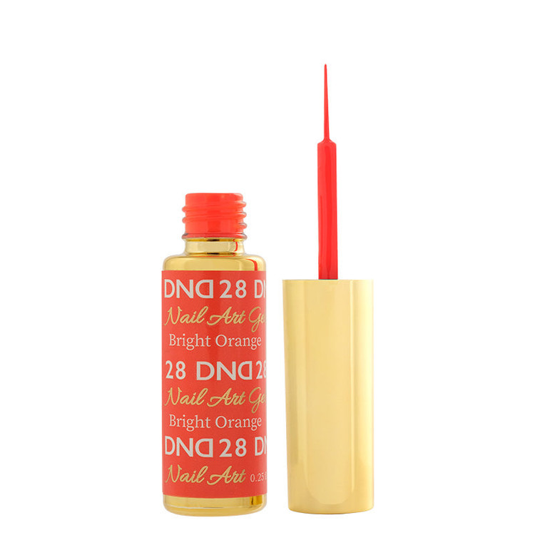 DND Gel Art Liner, #28 Classic Bright Orange