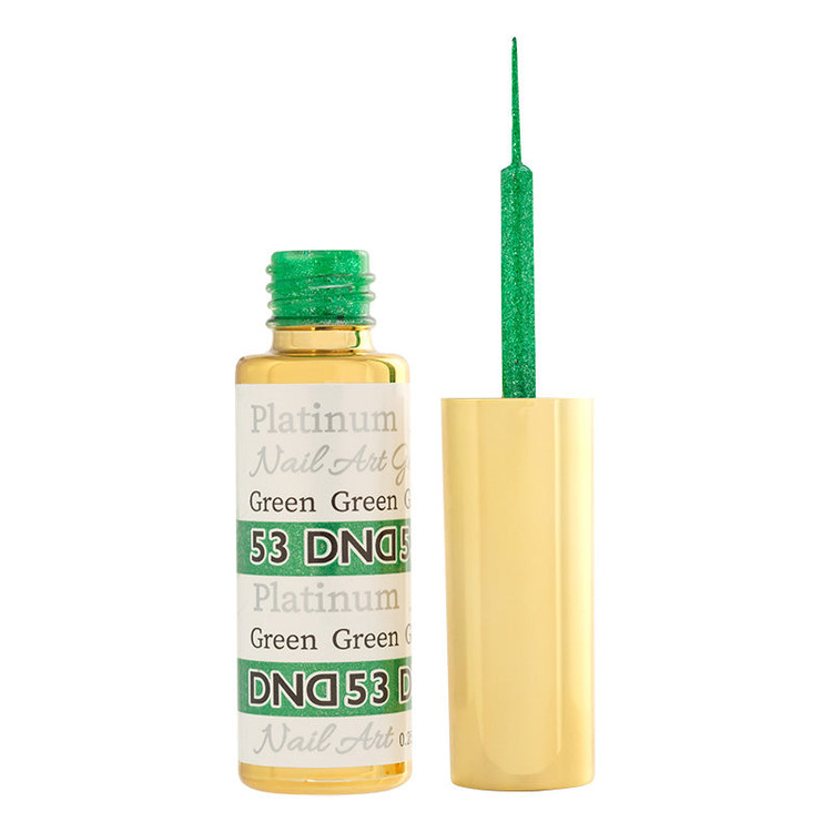 DND Gel Art Liner, #53 Platinum Green