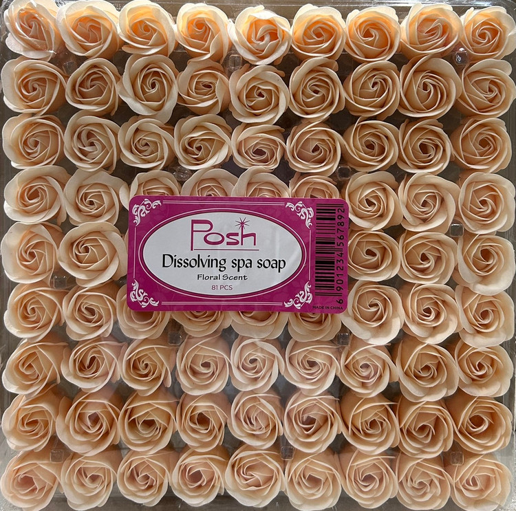 Posh Flower Spa Soap Tray - Champagne